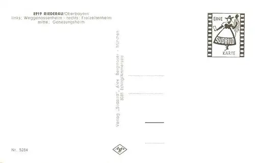 AK / Ansichtskarte  Riederau_Ammersee Kirchen Panorama Seepartie Weggenossenheim Freizeitenheim Genesungsheim