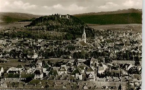 AK / Ansichtskarte 73916781 Tuttlingen Stadt Ruine und Honberg Fliegeraufnahme