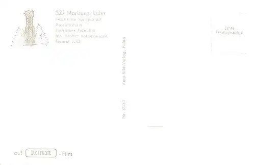 AK / Ansichtskarte  Marburg__Lahn Gaststaette Spiegelslust Aussichtsturm