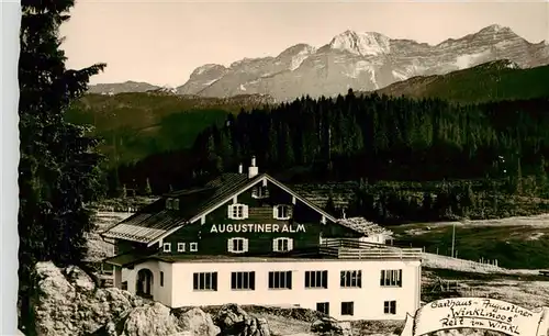 AK / Ansichtskarte  Winklmoos_Winkelmoos_Reit_im_Winkl Alpengasthof Augustiner