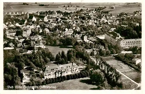 AK / Ansichtskarte  Bad_Woerishofen Fliegeraufnahme mit St Josefsheim