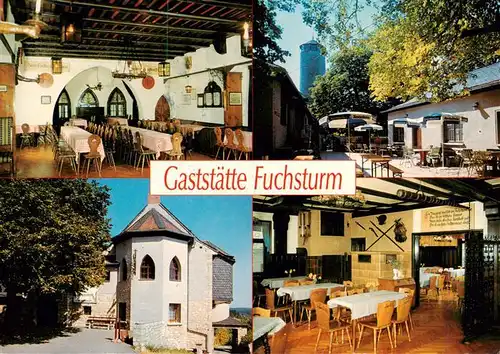 AK / Ansichtskarte 73916845 Jena__Thueringen Gaststaette Fuchsturm Gastraeume Terrasse 
