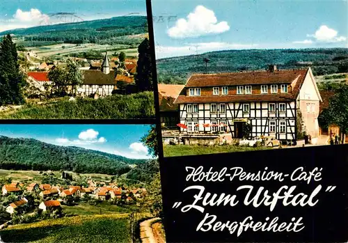 AK / Ansichtskarte  Bergfreiheit Hotel Pension Cafe Zum Urftal Panorama