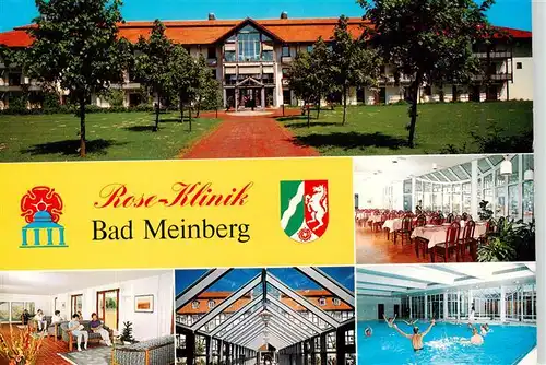 AK / Ansichtskarte  Bad_Meinberg Rose Klinik Gastraeume Hallenbad