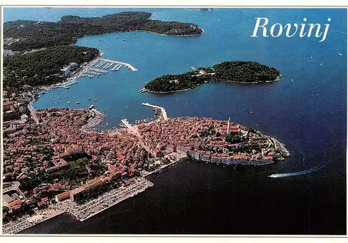 AK / Ansichtskarte 73916919 Rovinj_Rovigno_Istrien_Croatia Fliegeraufnahme