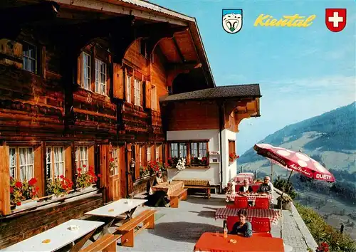 AK / Ansichtskarte  Kiental_BE Bergrestaurant Ramslauenen Terrasse