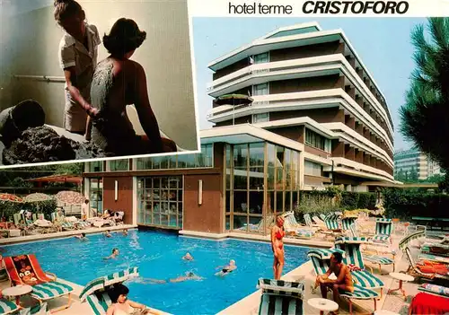 AK / Ansichtskarte 73916930 Abano_Terme_Veneto_IT Hotel Cristoforo Terme Schwimmbad Moorbehandlung