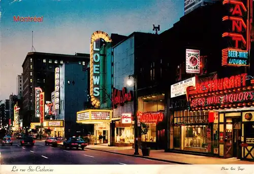 AK / Ansichtskarte  Montreal_Quebec La rue Ste Catherine