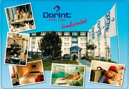 AK / Ansichtskarte  Gera Dorint Hotel Gera Gastraum Zimmer Hallenbad