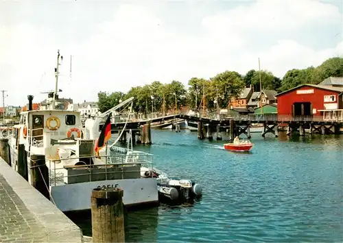 AK / Ansichtskarte  Eckernfoerde_Ostseebad Binnenhafen