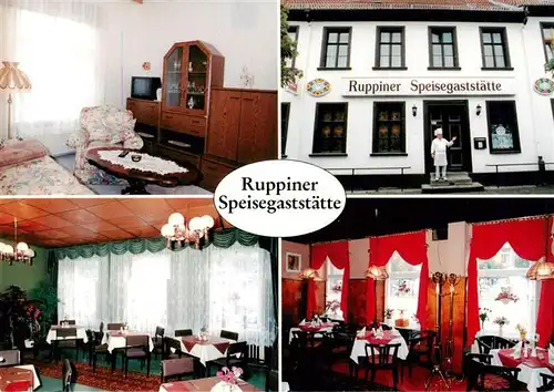 AK / Ansichtskarte  Neuruppin_Neu-Ruppin Ruppiner Speisegaststaette Gastraeume Zimmer