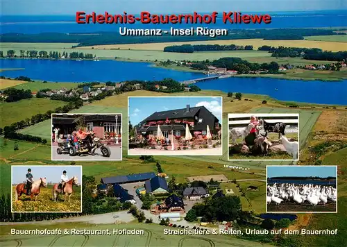 AK / Ansichtskarte 73916982 Ummanz Erlebnis Bauernhof Kliewe Bauernhofcafe Restaurant Hofladen Streicheltiere Reiten Urlaub auf dem Bauernhof