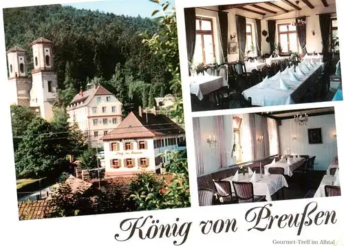 AK / Ansichtskarte  Marxzell Koenig von Preussen Gourmet Treff im Albtal Gastraeume