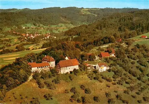 AK / Ansichtskarte  Rudersberg_Wuerttemberg Burggasthof Waldenstein Fliegeraufnahme