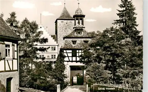 AK / Ansichtskarte  Morstein_Gerabronn Gasthaus Pension zum Roessle Schloss Morstein