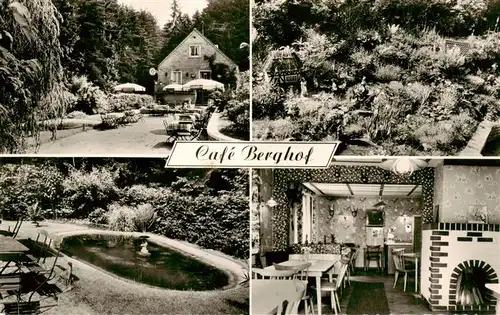 AK / Ansichtskarte  Weidenthal_Pfalz Waldcafe Restaurant Berghof Gastraum Teich Park