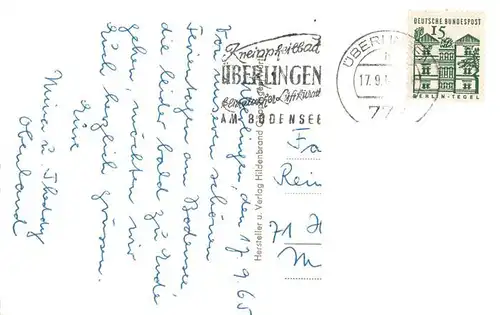 AK / Ansichtskarte  ueberlingen_Bodensee Sanatorium Dr Buchinger Fliegeraufnahme