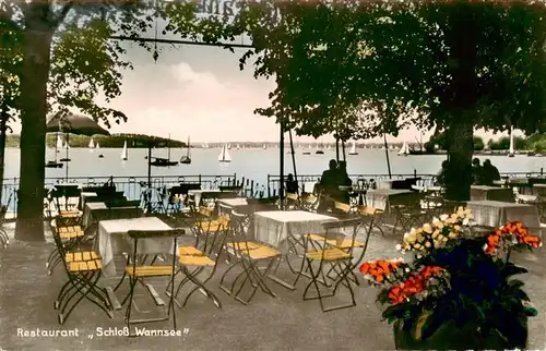 AK / Ansichtskarte  Berlin Schloss Wannsee Seeterrasse