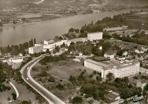 AK / Ansichtskarte  Bonn_Rhein Rheinpartie am Bundeshaus Fliegeraufnahme