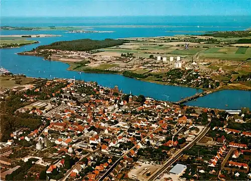 AK / Ansichtskarte  Kappeln_Schlei Fliegeraufnahme mit Ellenberg Maasholm Schleimuende und Ostsee Fliegeraufnahme