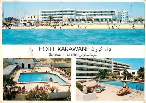 AK / Ansichtskarte  Sousse_Tunesie Hotel Karawane Strand Pools