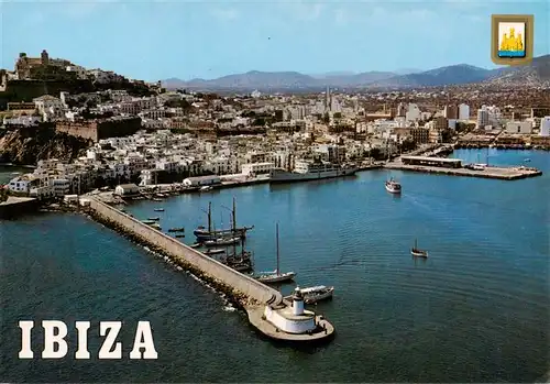 AK / Ansichtskarte 73917126 Ibiza_Islas_Baleares Puerto de Ibiza Fliegeraufnahme