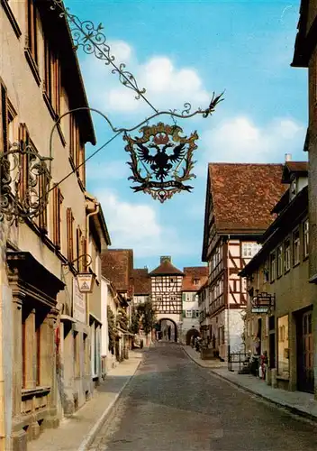 AK / Ansichtskarte  Kuenzelsau Schnurgasse mit Morsbacher Tor