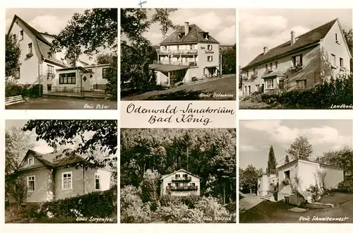 AK / Ansichtskarte 73917266 Bad_Koenig_Odenwald Sanatorium Haus Oskar Haus Belmann Landhaus Haus Sorgenfrei Haus Waldeck Haus Schwalbennest