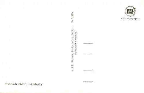 AK / Ansichtskarte  Bad_Salzschlirf Trinkhalle