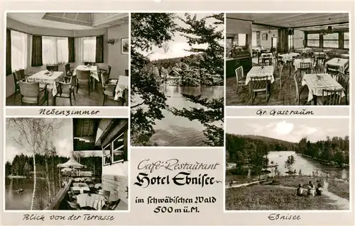 AK / Ansichtskarte 73917300 Kaisersbach__Welzheim Café Restaurant Hotel Ebnisee
