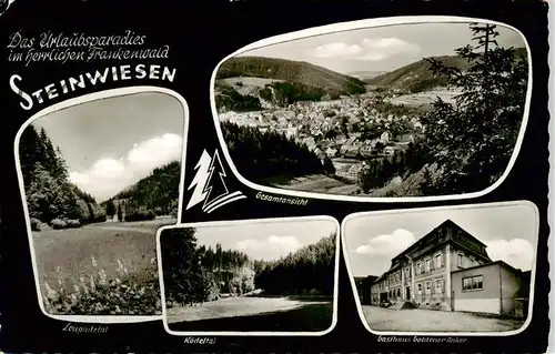 AK / Ansichtskarte  Steinwiesen Panorama Leugnitztal Koedeltal Gasthaus Goldener Anker