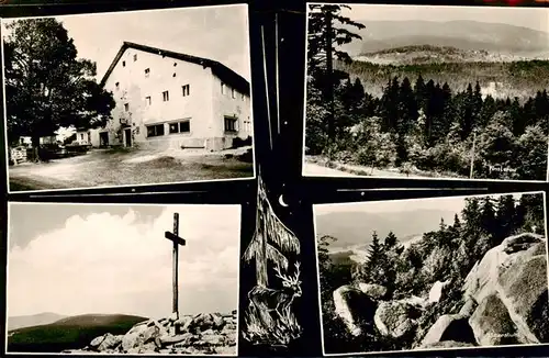 AK / Ansichtskarte  Heinrichsbrunn Gasthof Gibis Landschaftspanorama Felsen Gipfelkreuz