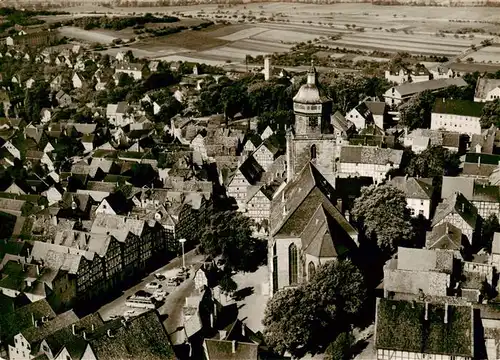 AK / Ansichtskarte  Homberg_Efze Teilansicht Hoehenluftkurort mit Kirche