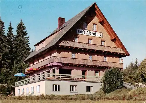 AK / Ansichtskarte 73917351 Saig_Schwarzwald Café Pension Alpenblick