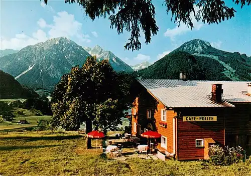 AK / Ansichtskarte 73917399 Hindelang Café Polite Allgaeuer Alpen
