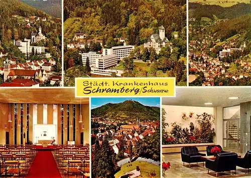 AK / Ansichtskarte 73917402 Schramberg Staedt Krankenhaus Panorama Hauskapelle Foyer