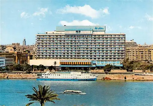 AK / Ansichtskarte 73917409 Cairo_Egypt Hilton Hotel und Isis Boot Hotel