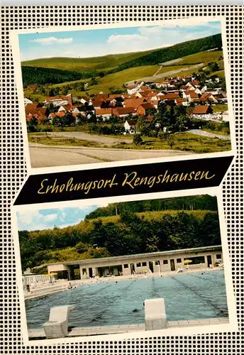 AK / Ansichtskarte  Rengshausen_Knuellwald Panorama Schwimmbad