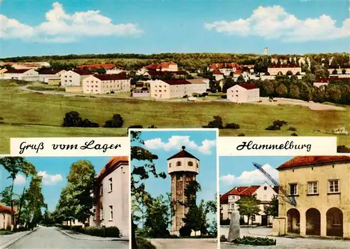 AK / Ansichtskarte  Lager_Hammelburg Panorama Strassenpartie Wasserturm 