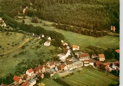 AK / Ansichtskarte  Mespelbrunn Fliegeraufnahme