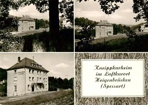 AK / Ansichtskarte  Heigenbruecken Hotel Goldner Spessart Teilansichten