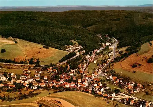 AK / Ansichtskarte  Mespelbrunn Fliegeraufnahme