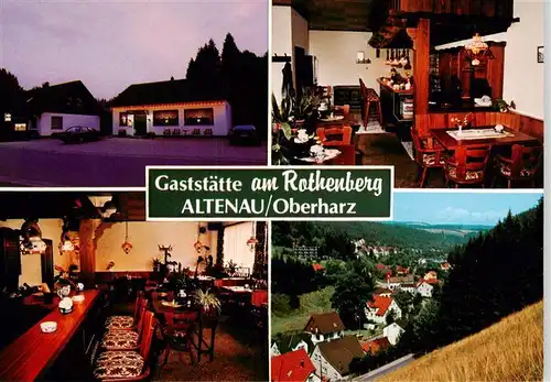 AK / Ansichtskarte  Altenau_Harz Gaststaette am Rothenberg Gaststube Panorama