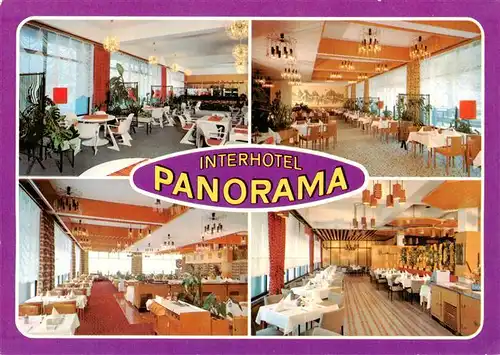 AK / Ansichtskarte  Oberhof__Thueringen Interhotel Panorama Klubraum Restaurants Rennsteig und Thueringen Bauernstube