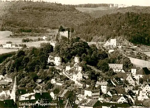 AK / Ansichtskarte  Pappenheim_Mittelfranken Fliegeraufnahme