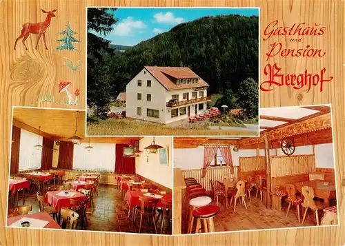 AK / Ansichtskarte  Rosslach Gasthaus Pension Berghof Gastraeume