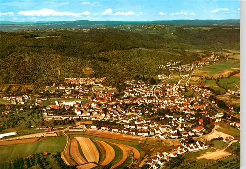 AK / Ansichtskarte  Rudersberg_Wuerttemberg Fliegeraufnahme mit Welzheimer Wald 