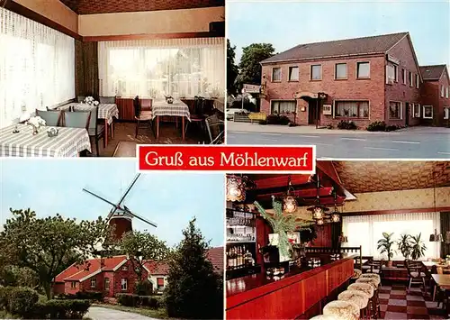 AK / Ansichtskarte 73917566 Moehlenwarf_Weener Gasthof Knotenpunkt Gastraeume Bar Muehle