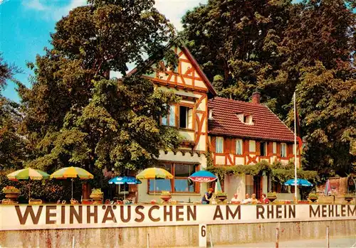 AK / Ansichtskarte  Mehlem_Godesberg_Bonn Weinhaeuschen am Rhein