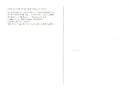 AK / Ansichtskarte  Bonn_Rhein Hotel Petersberg